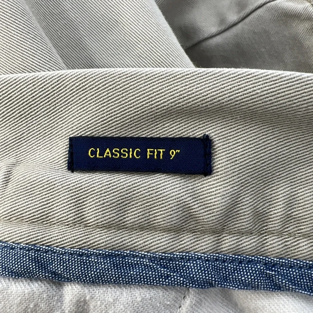 Polo‎ Ralph Lauren Classic Fit Khaki 100% Cotton Short Preppy Golf Size 36